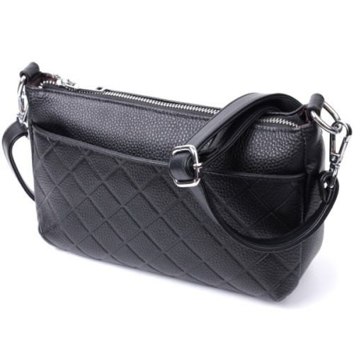 Сумка Vintage З натуральної шкіри Чорна (22805)