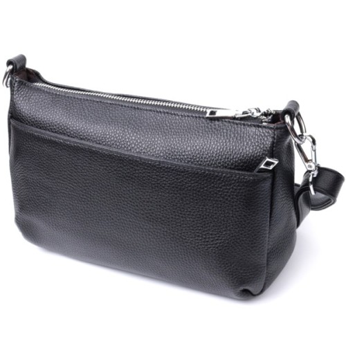 Сумка Vintage З натуральної шкіри Чорна (22805)