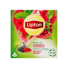 Чай Lipton зелений "Raspberry&pomegran" 20 пакетиків (5063270108413)