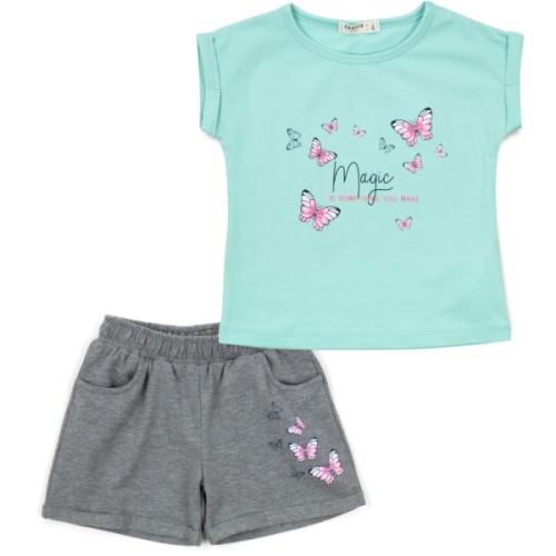 Набір дитячого одягу Breeze з метеликами (19828-116G-mint)