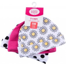 Шапка дитяча Luvable Friends 3 шт різнокольорові для дівчаток (34530NEW F)