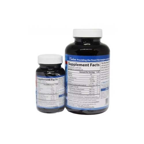 Жирні кислоти Carlson Риб'ячий Жир, Смак Апельсина, The Very Finest, 120+30 желати (CAR-01644)