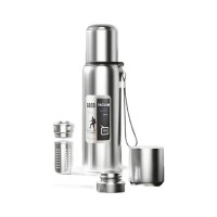 Термос Merlion з ситечком та чашкою 2 л, сталевий (ZK-127-2000Grey)