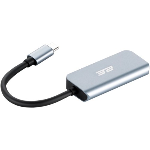 Концентратор 2E USB-C 4-in-1 1xUSB 3.0 + 1xUSB-C PD + HDMI 0.14m gray (2E-W2680)