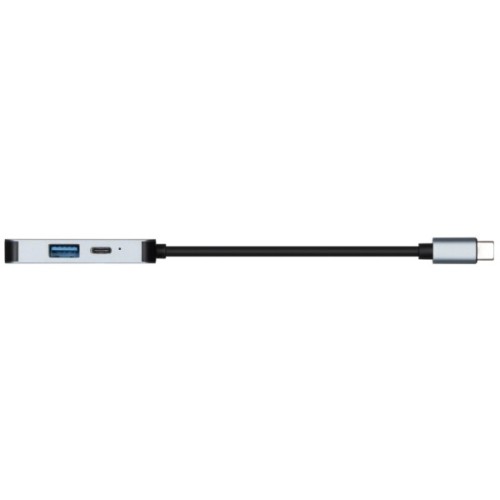 Концентратор 2E USB-C 4-in-1 1xUSB 3.0 + 1xUSB-C PD + HDMI 0.14m gray (2E-W2680)