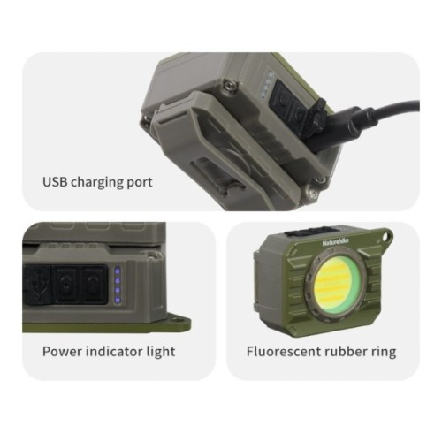 Ліхтар Naturehike CNK2450ZM014, оливковий (6927595795675)