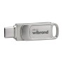 USB флеш накопичувач Wibrand 256GB Bee Silver USB 3.2/Type-C (WI3.2TC/BE256TC039S)