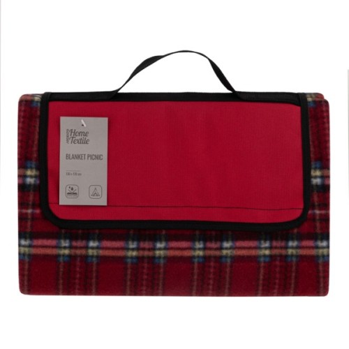 Плед Ardesto Picnic 130х170см, 100% поліестер, клітинка червоний (ART0916RC)