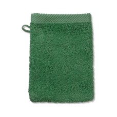 Рушник Kela рукавичка махрова для обличчя Ladessa, зелене листя, 15х21 см (24592) (00000026449)