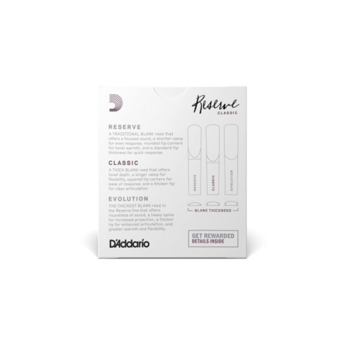 Тростина для кларнета D'Addario Reserve Classic Bb Clarinet #4.0 - 10 Pack (DCT1040)