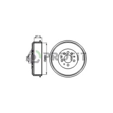 Гальмівний барабан Profit 5020-0100