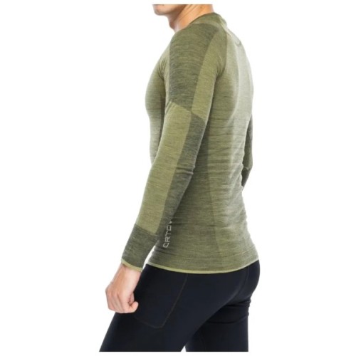 Термокофта Ortovox 230 Competition Long Sleeve Mns wild herbs - M - оливковий (025.001.1031)
