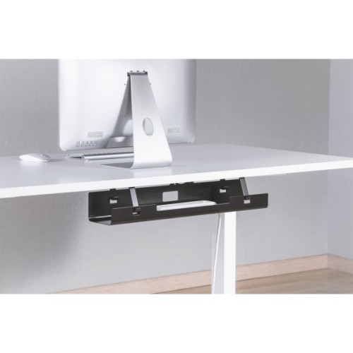 Органайзер для столу Digitus лоток для прокладання кабелів, під столом, чорний (DA-90450)