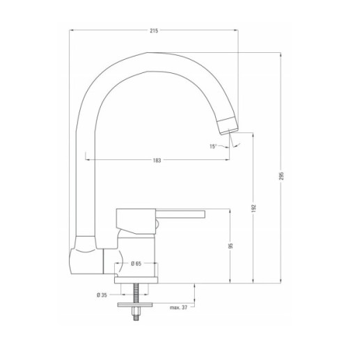 Змішувач Deante Aster (BCA_061M)