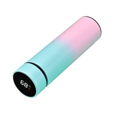 Термос Merlion з цифровим термометром 0,5 л, блакитно-рожевий (SUS-304E-BP/500)