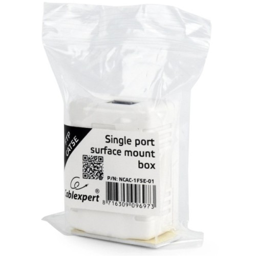 Комп'ютерна розетка Cablexpert RJ45x1 FTP, cat.5e (NCAC-1F5E-01)