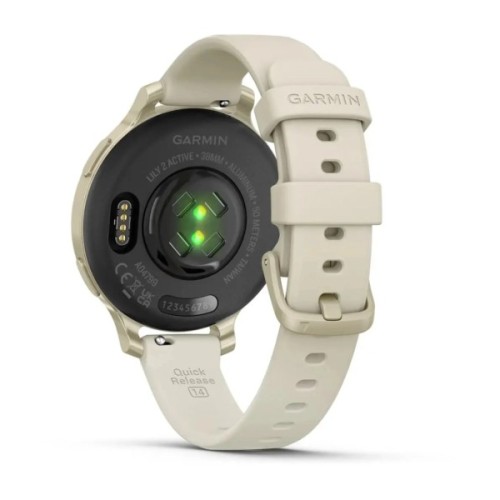 Смарт-годинник Garmin Lily 2 Active, Lunar Gold/Bone, Silicone, (010-02891-00)