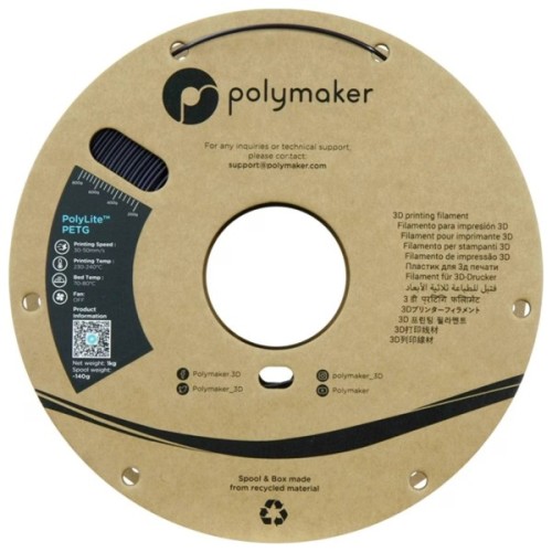 Пластик для 3D-принтера Polymaker PETG POLYLITE 1,75mm 1kg PURPLE, DARK (PB01057)