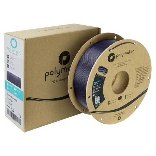 Пластик для 3D-принтера Polymaker PETG POLYLITE 1,75mm 1kg PURPLE, DARK (PB01057)