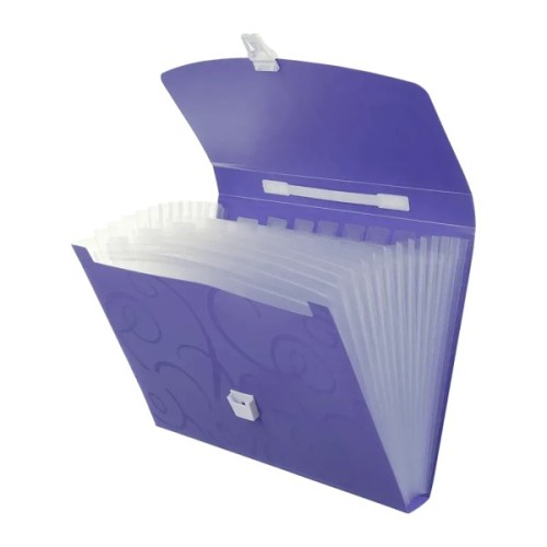 Папка - портфель Buromax A4/35мм, BAROCCO, violet (BM.3719-07)