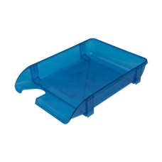 Лоток для паперів Economix горизонтальний Компакт, пластик синій (E80604)