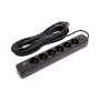 Мережевий фільтр живлення PowerPlant 10м, 6 розеток,USB, Type-C (YS-N6086/10c) (EX610693)