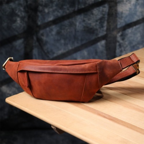 Сумка Shvigel З натуральної шкіри Руда (23122)