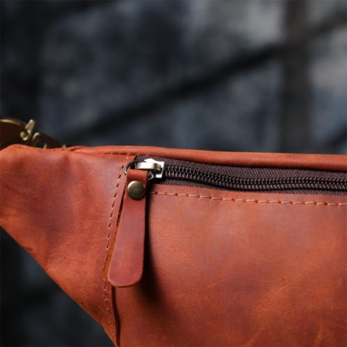 Сумка Shvigel З натуральної шкіри Руда (23122)