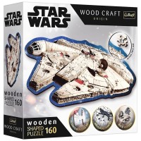 Пазл Trefl Wooden Star Wars Тисячолітній сокіл 160 елементів (5900511201895)