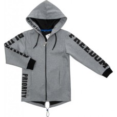 Куртка дитяча Blueland вітровка з капюшоном (10760-140B-gray)