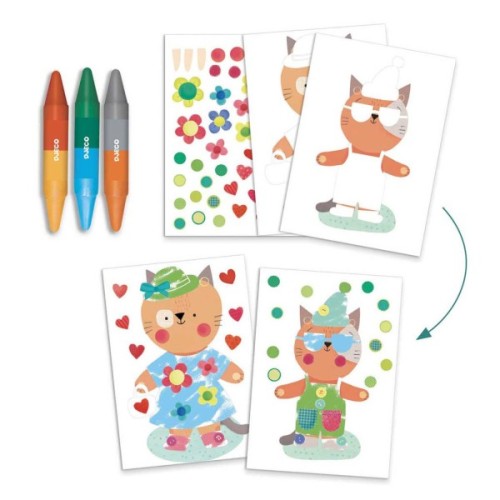 Набір для творчості Djeco Будиночки для тварин (DJ09293)