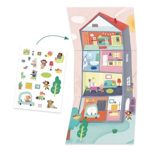 Набір для творчості Djeco Будиночки для тварин (DJ09293)