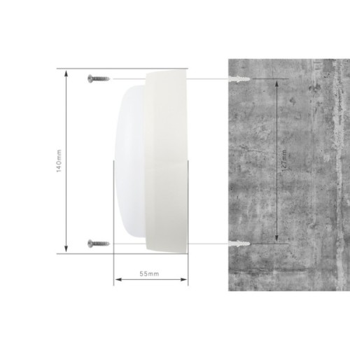 Світильник Delux WC-1 12 Вт 5000K IP54 (90021161)