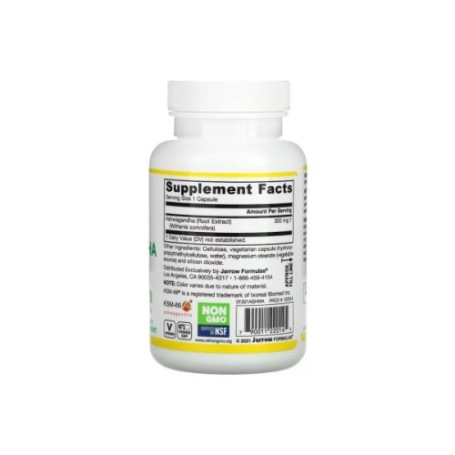 Вітамінно-мінеральний комплекс Jarrow Formulas Ашваганда, Ashwagandha, 120 вегетаріанських капсул (JRW-22014)