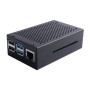 Корпус для Мікро ПК Pi HUT Raspberry Pi 4 aluminum black (102501)