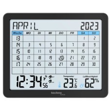 Настільний годинник Technoline календар WT2600 Black (DAS302467)