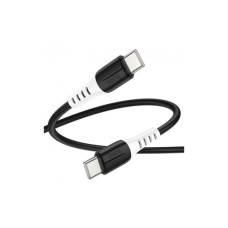 Дата кабель USB-C to USB-C 1.0m 60W silicone X82 black HOCO (6931474768599)