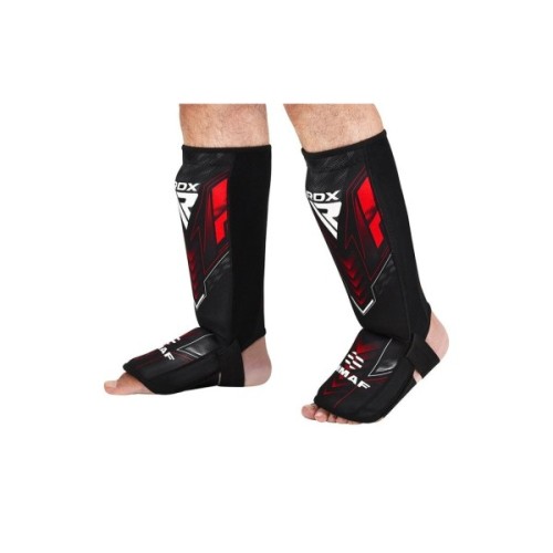 Захист гомілки і стопи RDX Neoprene Shin Instep IMMAF-1 Red XL (SGN-IMF-1R-XL)
