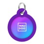 Адресник для тварин WAUDOG Smart ID з QR паспортом "Градієнт фіолетовий", коло 30 мм (230-4034)