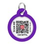 Адресник для тварин WAUDOG Smart ID з QR паспортом "Градієнт фіолетовий", коло 30 мм (230-4034)