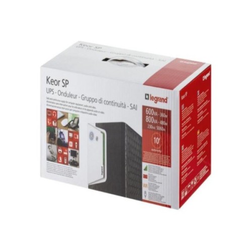 Пристрій безперебійного живлення Legrand Keor SP 800VA 460W IEC+ Schuko (310184)
