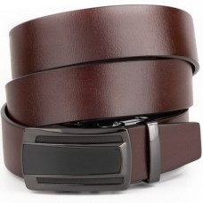 Ремінь Vintage Чоловічий з темною пряжкою автомат Чорний (20295)