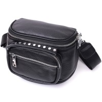 Сумка Vintage З натуральної шкіри Чорна (22388)