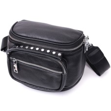 Сумка Vintage З натуральної шкіри Чорна (22388)