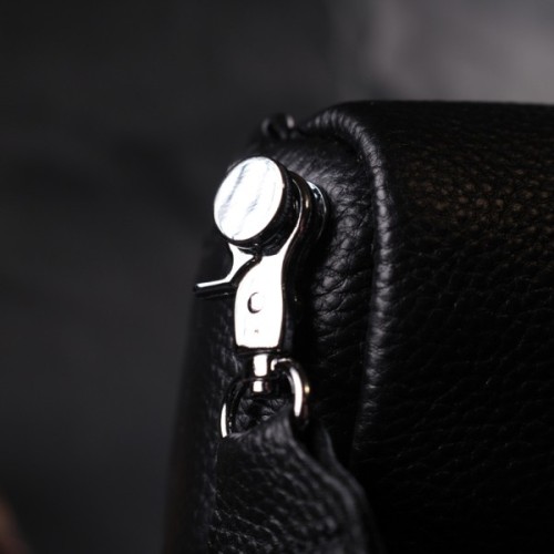 Сумка Vintage З натуральної шкіри Чорна (22388)