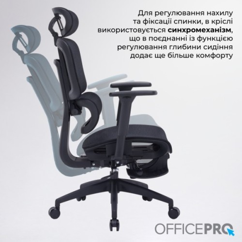 Офісне крісло OfficePro Skyline OC750-B-B-B (OC750-B-B-B)