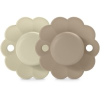 Пустушка Suavinex Wonder фізіологічна 2 шт, 0-6 місяців, світло-бежева та бежева (308404)