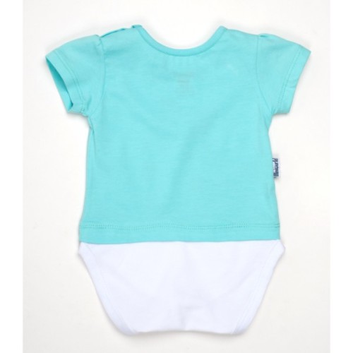 Боді дитяче Miniworld із зеброю (14628-68-mint)