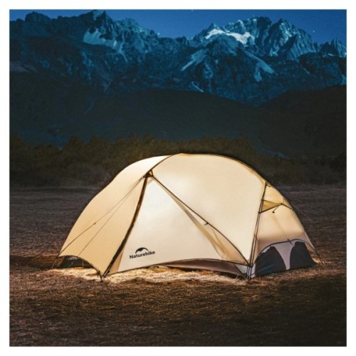 Намет Naturehike надлегкий двомісний Mongar CNK2550WS016, 15D, сiрий (6927595770504)