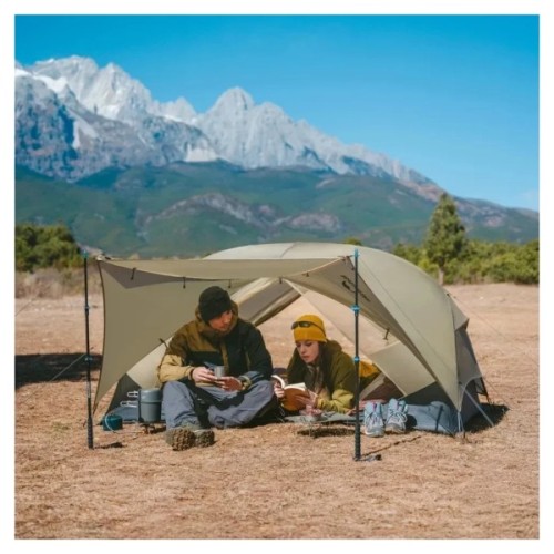 Намет Naturehike надлегкий двомісний Mongar CNK2550WS016, 15D, сiрий (6927595770504)